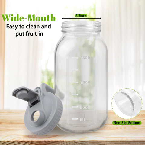 Tinaforld leak-proof pitcher with airtight lid to keep beverages fresh