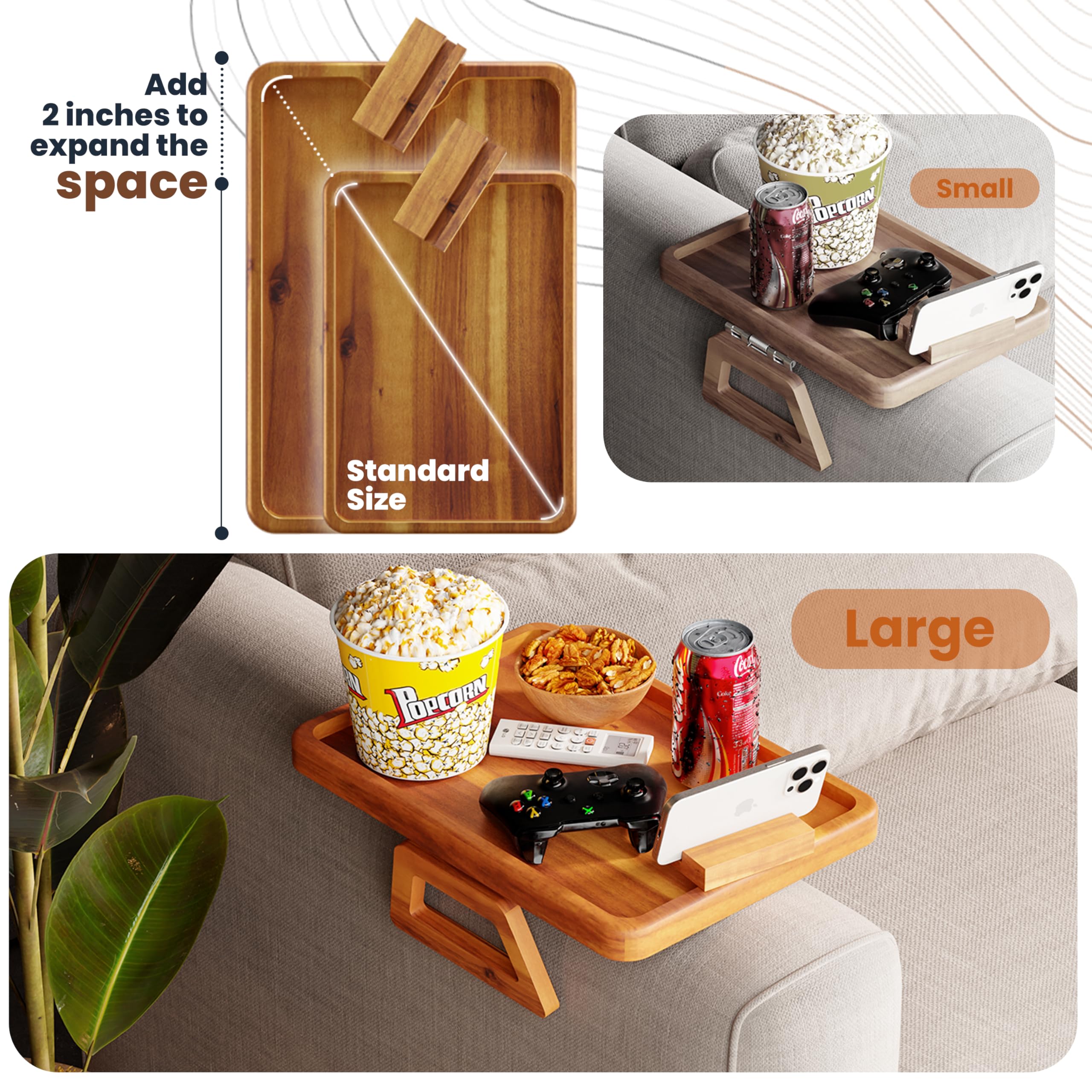 Natural acacia wood construction by Tinamo for durable daily use