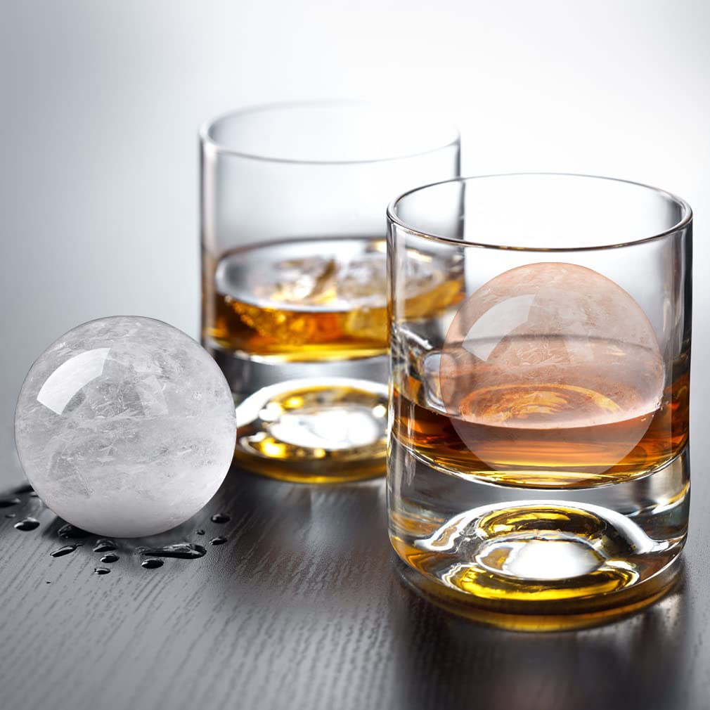 TINANA silicone ice sphere tray with lids to keep drinks cold longer