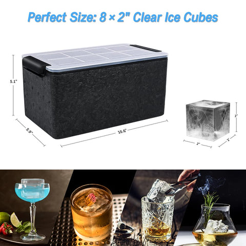 Tinana craft ice tray showing bar-ready presentation for cocktails
