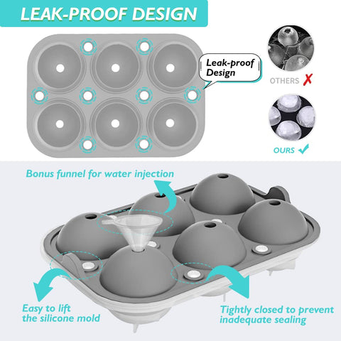 Tinana ice ball tray with lids to protect ice.