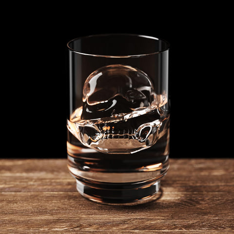 TINANA skull ice cube maker, a striking gift for scotch lovers at celebrations.