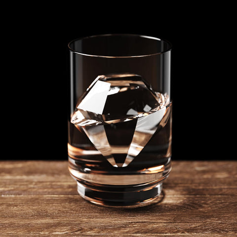 TINANA clear ice tray shown with whiskey and cocktails