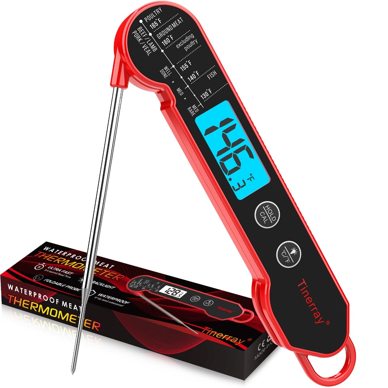 Tinerray thermometer calibration control for precise adjustments