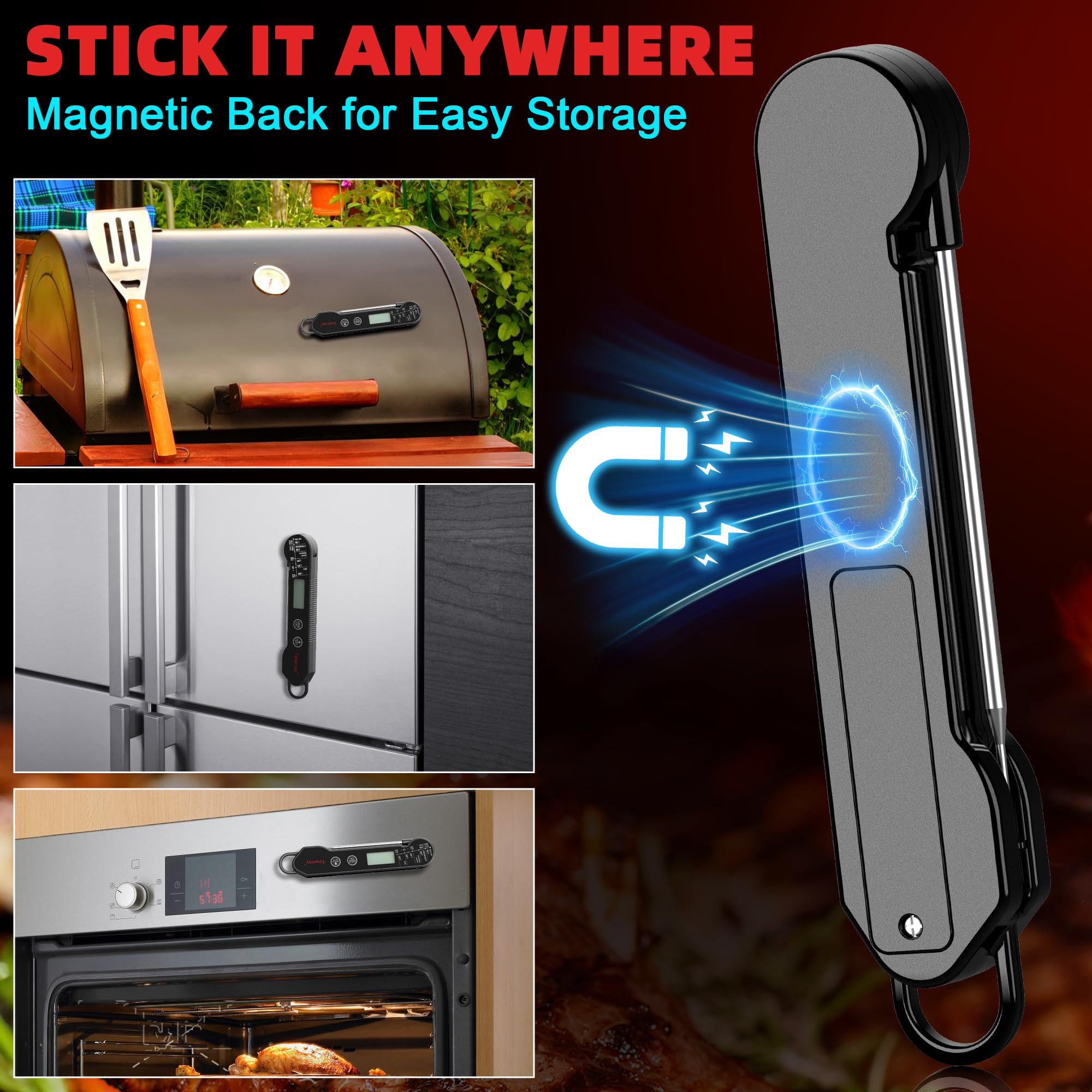 Tinerray thermometer versatile for candy, deep frying, and more.