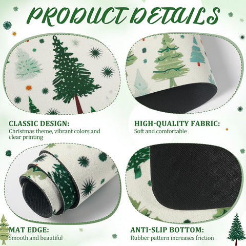 Tinideya drying mat front vegan leather surface with strong absorbency for spills.
