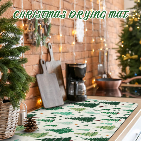Tinideya holiday drying mat packaged and ready as a gift option.
