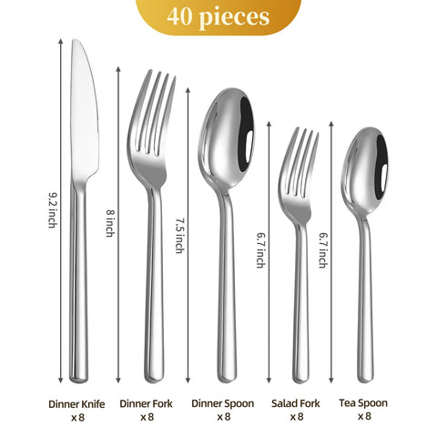 TININA mirror-polished finish adds a premium look to table settings.