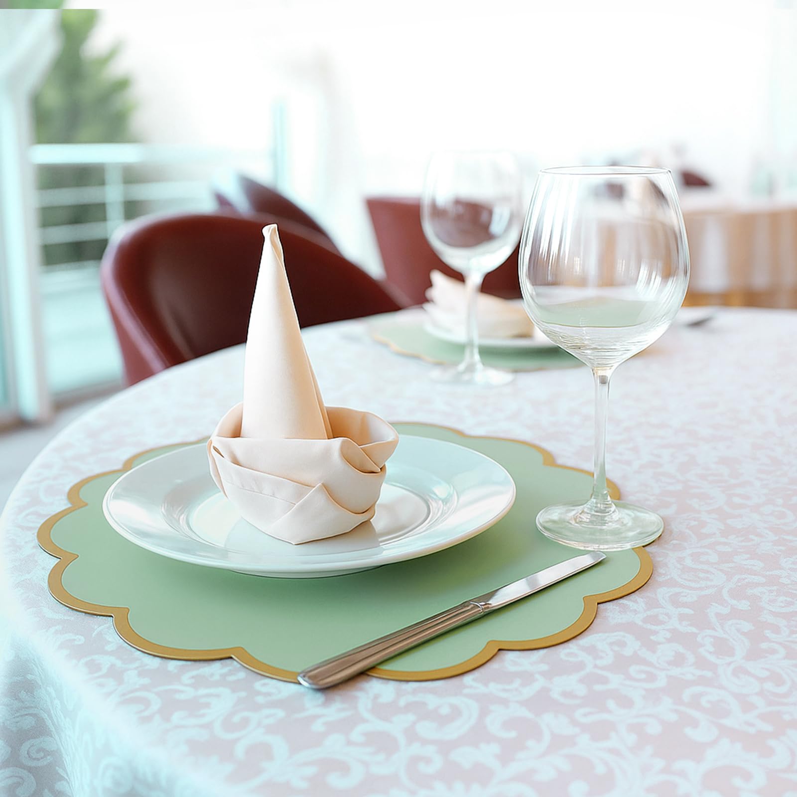Tinlade table decor placemats provide stylish cover for dining occasions