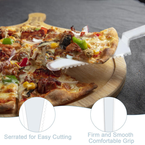 TINSKY disposable cake knife with easy-grip handle for smooth slicing.