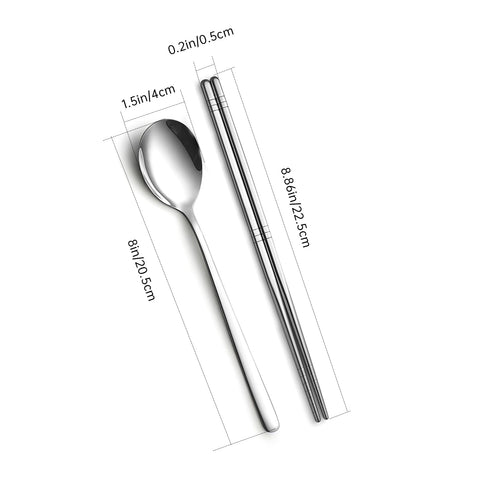Tiokin set shown from top view, highlighting polished stainless steel finish.
