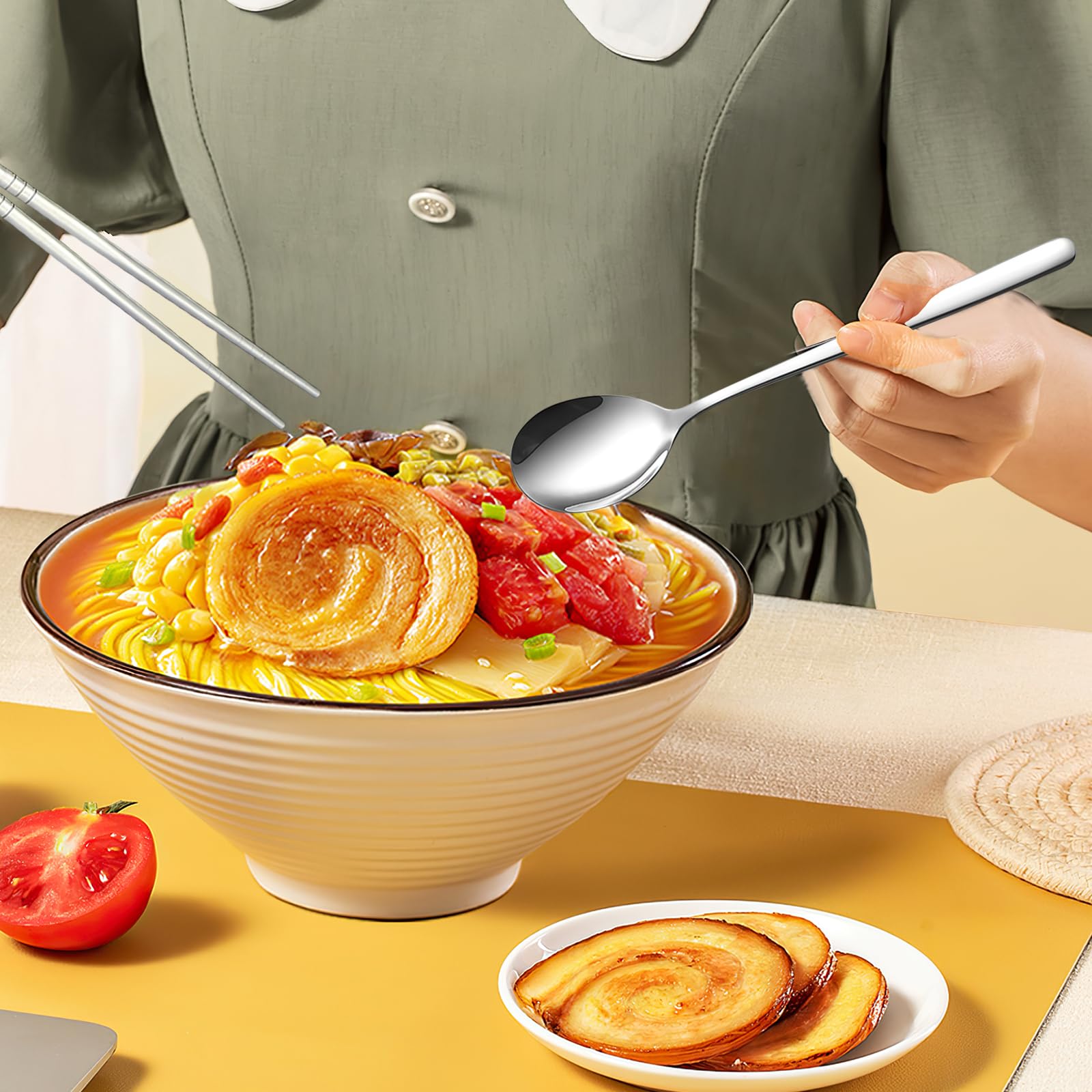Restaurant-ready Tiokin flatware designed for durable, reusable use.