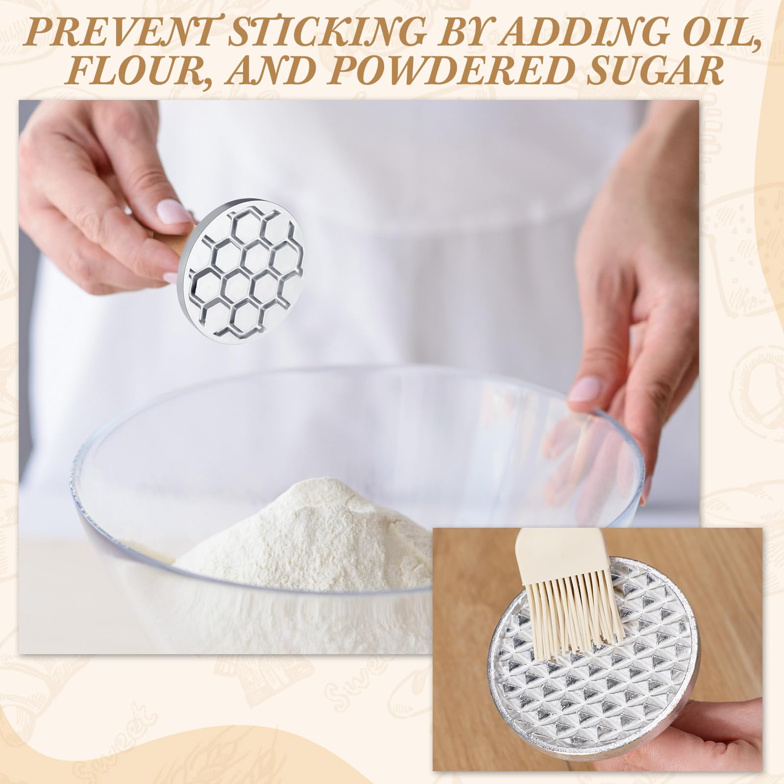 Tioncy aluminum embosser delivers durable, even impressions on dough