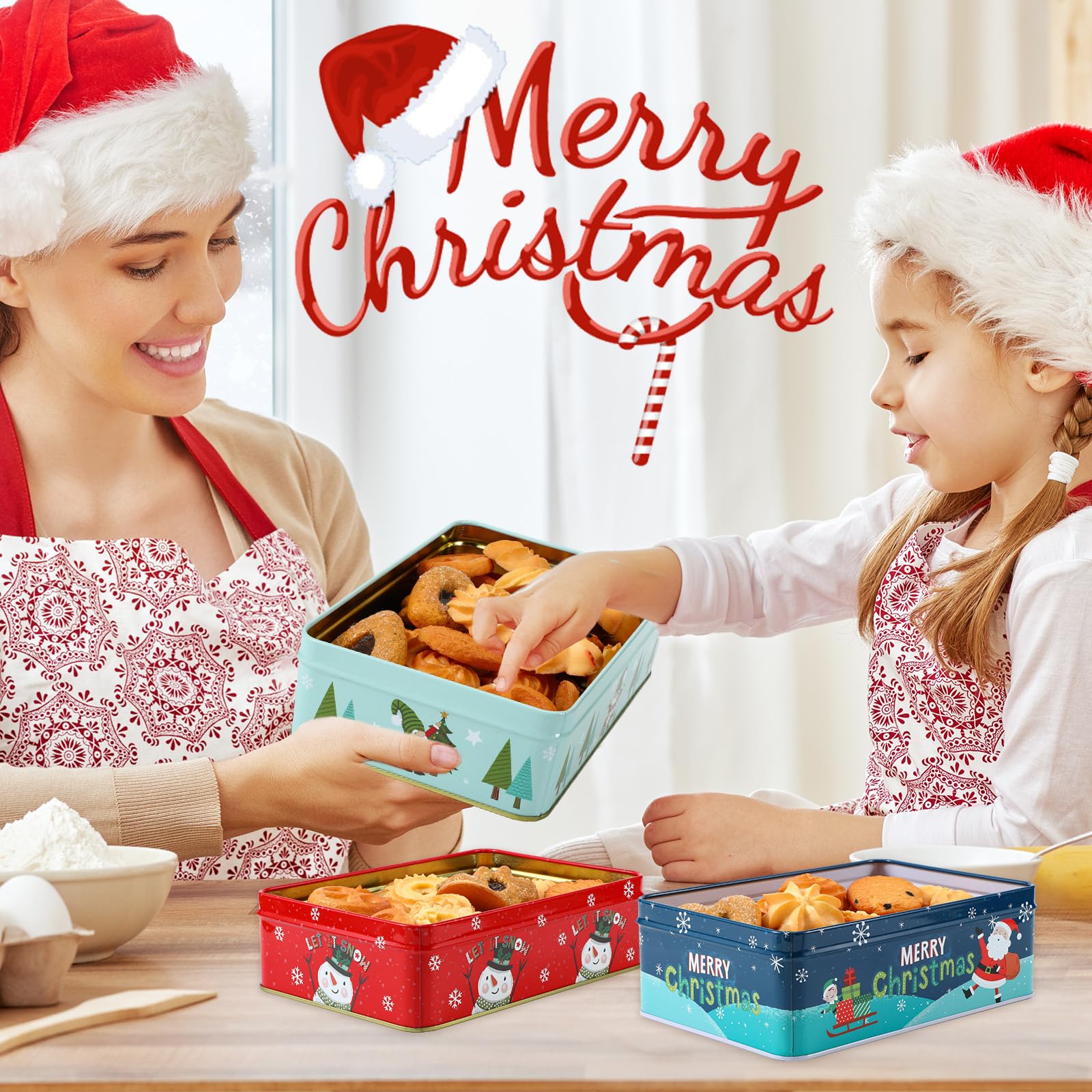 Tioncy gingerbread man tin perfect for seasonal snacks and small gifts