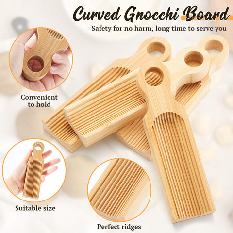 Tioncy gnocchi board ridged surface helps sauce cling for richer flavor
