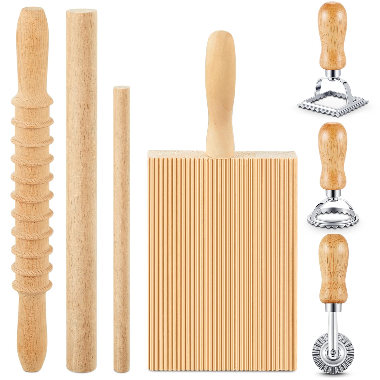 Tioncy gnocchi board wood for authentic at-home pasta shaping