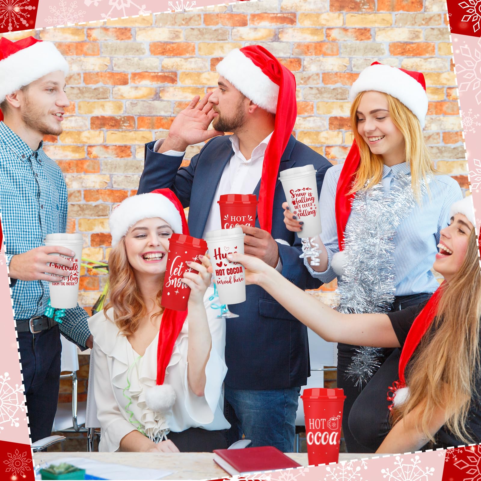 Tioncy holiday party coffee cups set for events and dining