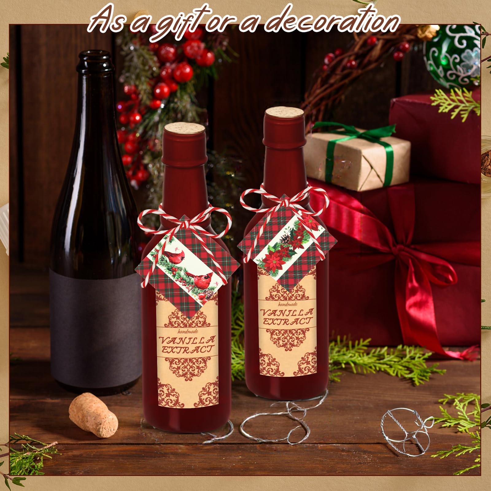 Tioncy hummingbird tags and stickers add festive gifting flair