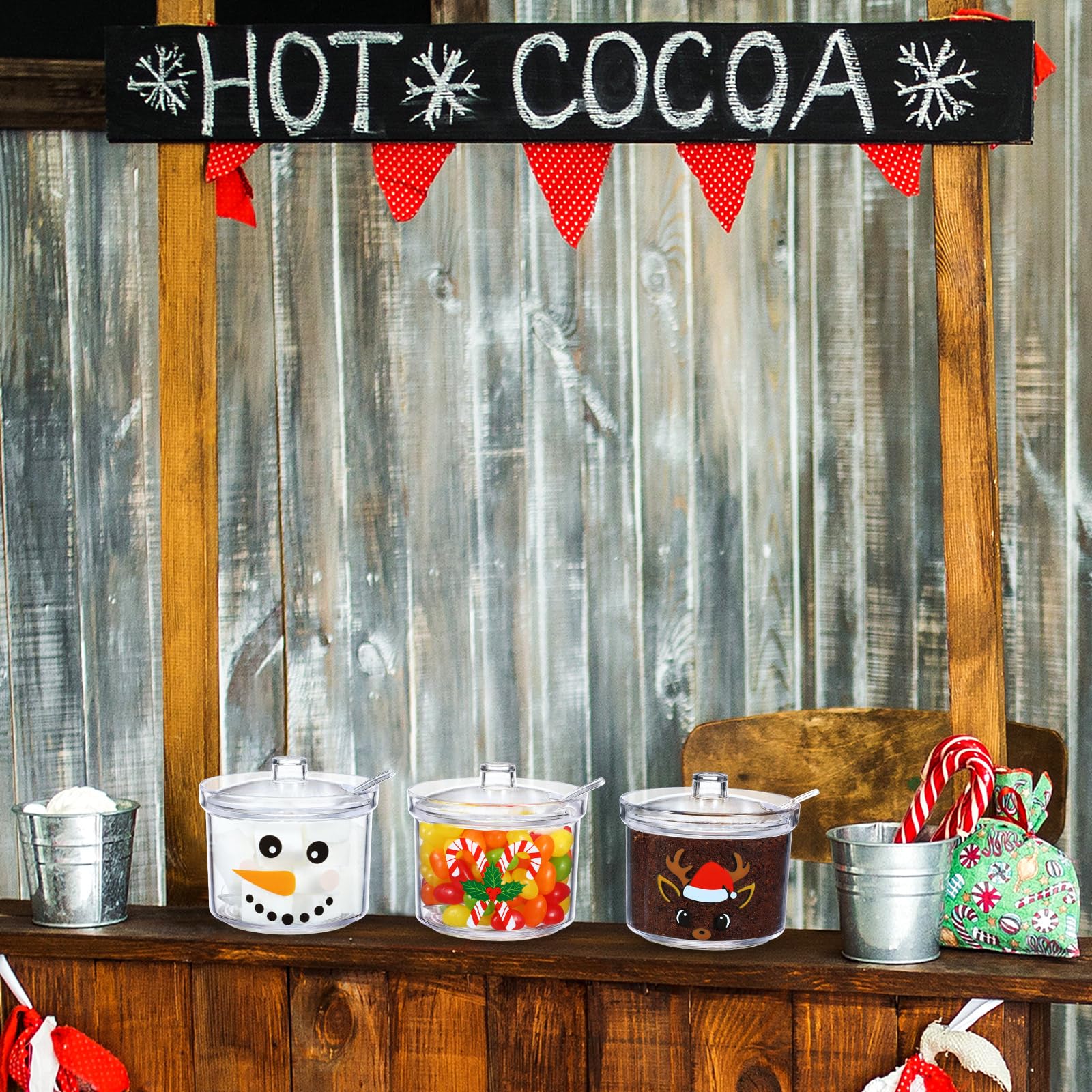 Tioncy reindeer design sugar bowl brightens table decor