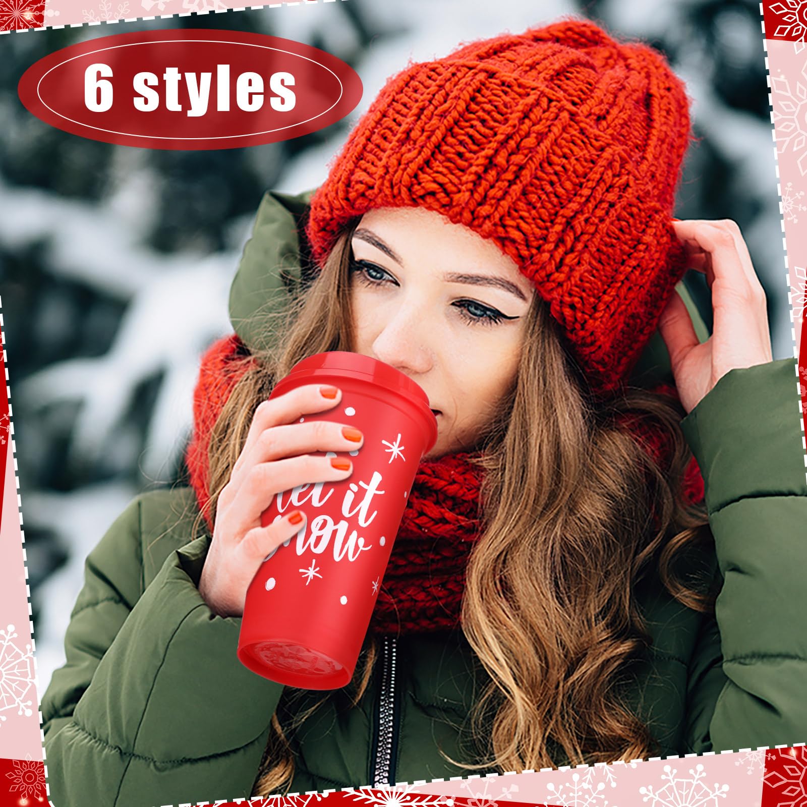 Tioncy reusable cocoa mugs ideal for holiday gatherings