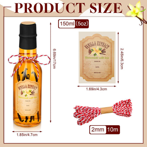 Tioncy shrink bands and stickers included for durable labeling