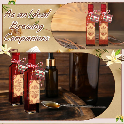 Tioncy set of twelve vanilla bottles ready for gifting and storage.