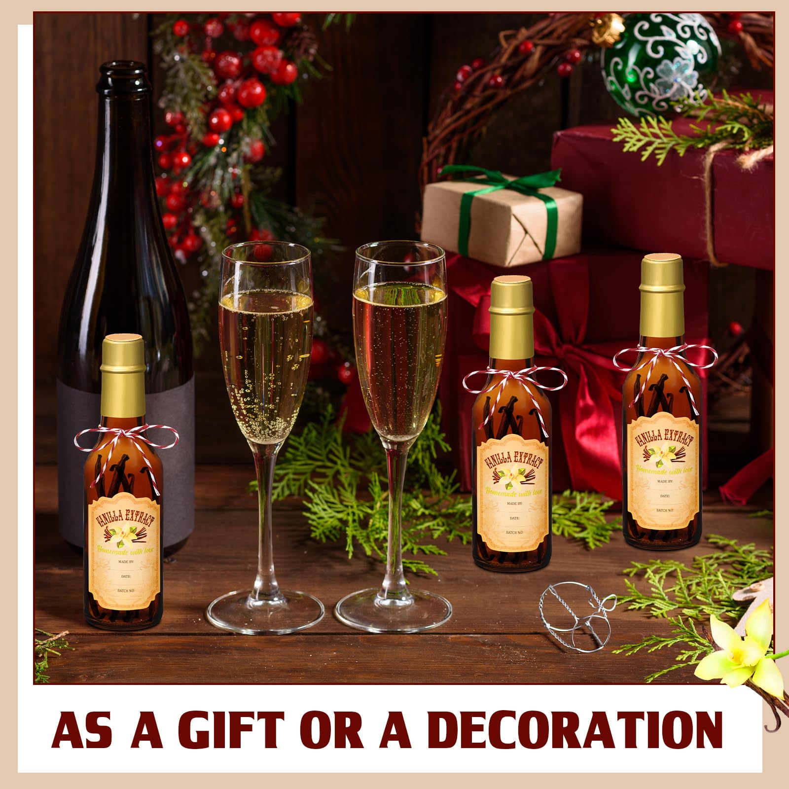 Tioncy vanilla stickers paper for labeling and gifting.