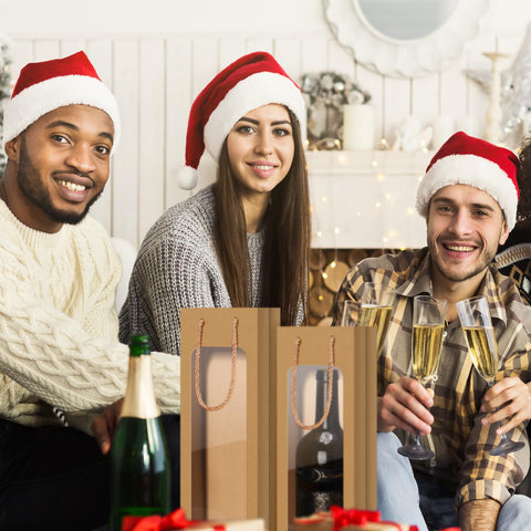 Tioncy brown gift bag dimensions 12.5 x 8.5 x 36 cm fit most bottles