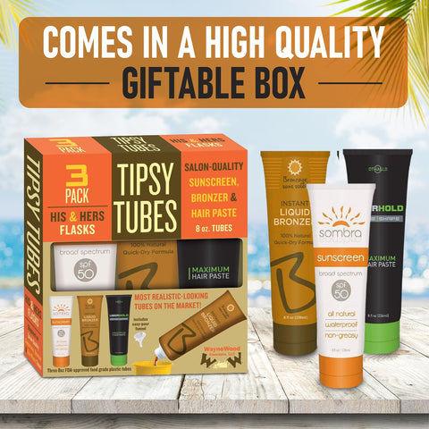 Tipsy Tubes 24oz total capacity set ready for sharing at events