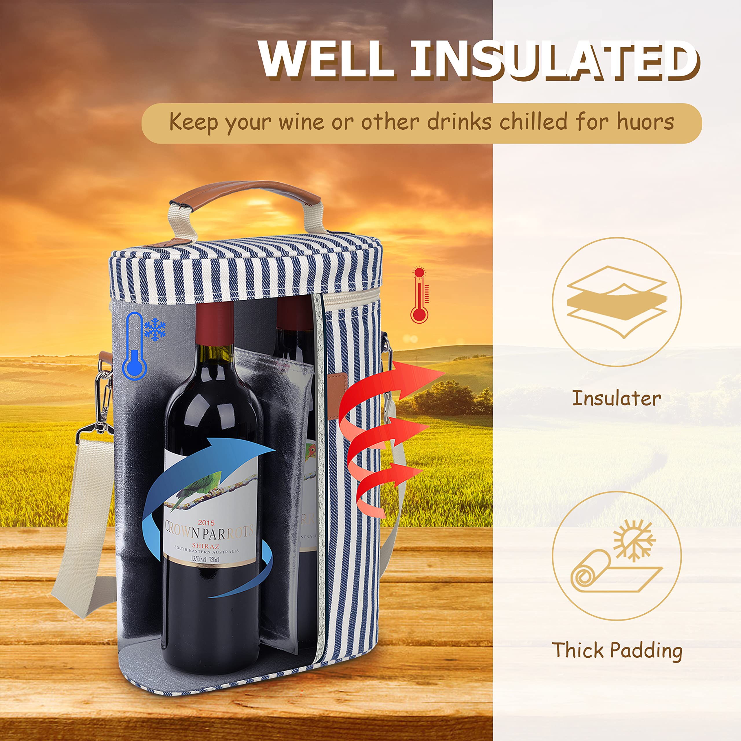 Tirrinia durable 600D polyester construction blends style and practicality for everyday use.