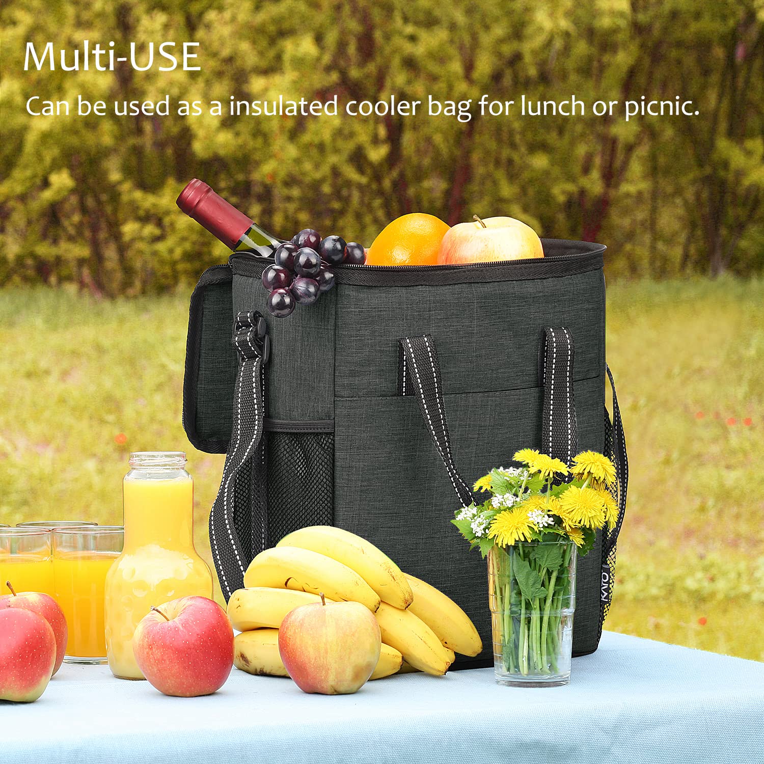 Tirrinia sturdy wine bag with classy stitching and secure zips