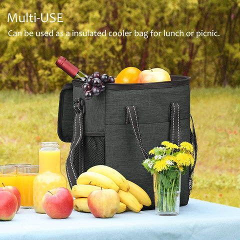 Tirrinia sturdy wine bag with classy stitching and secure zips