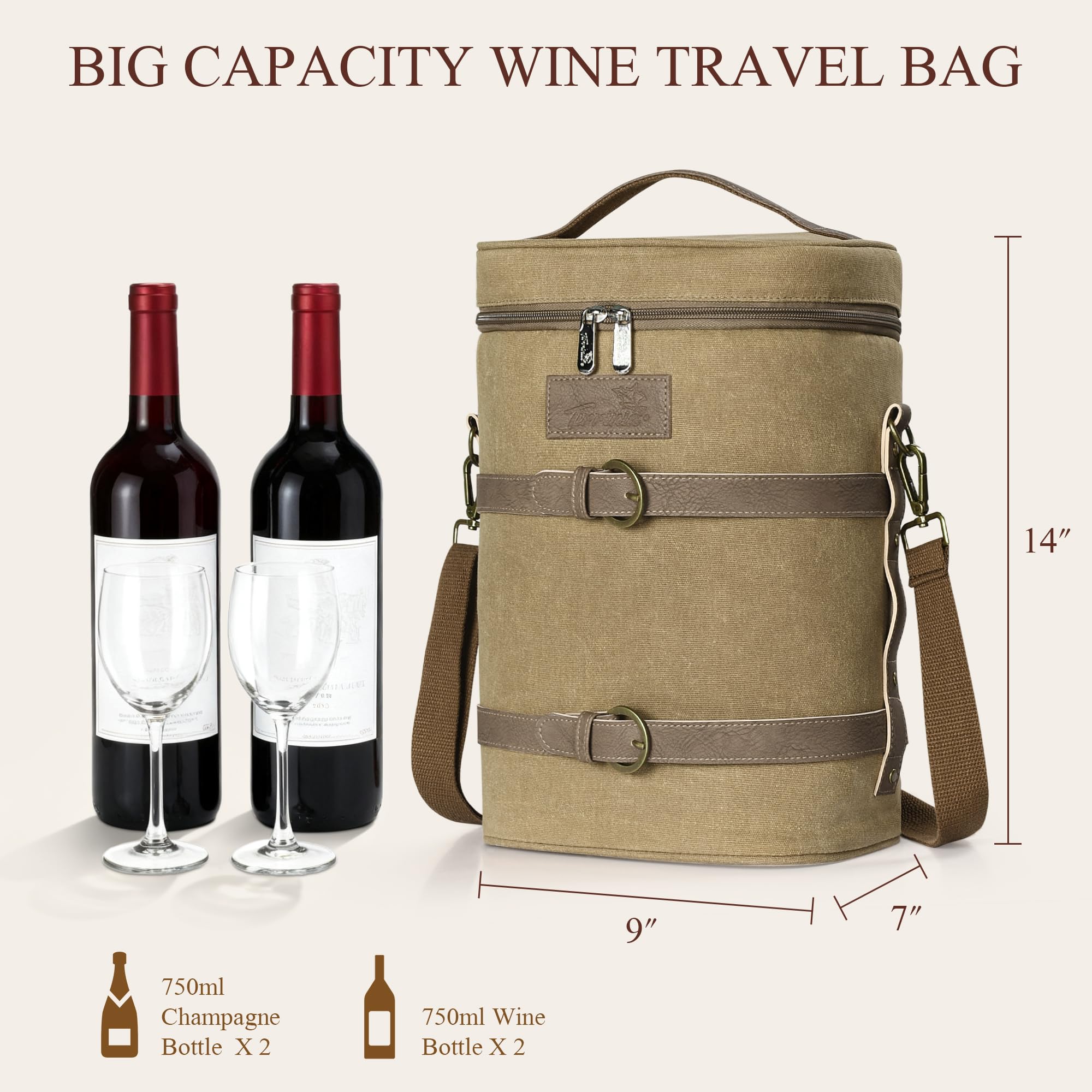 Tirrinia wine gift tote blending style and practicality for wine lovers