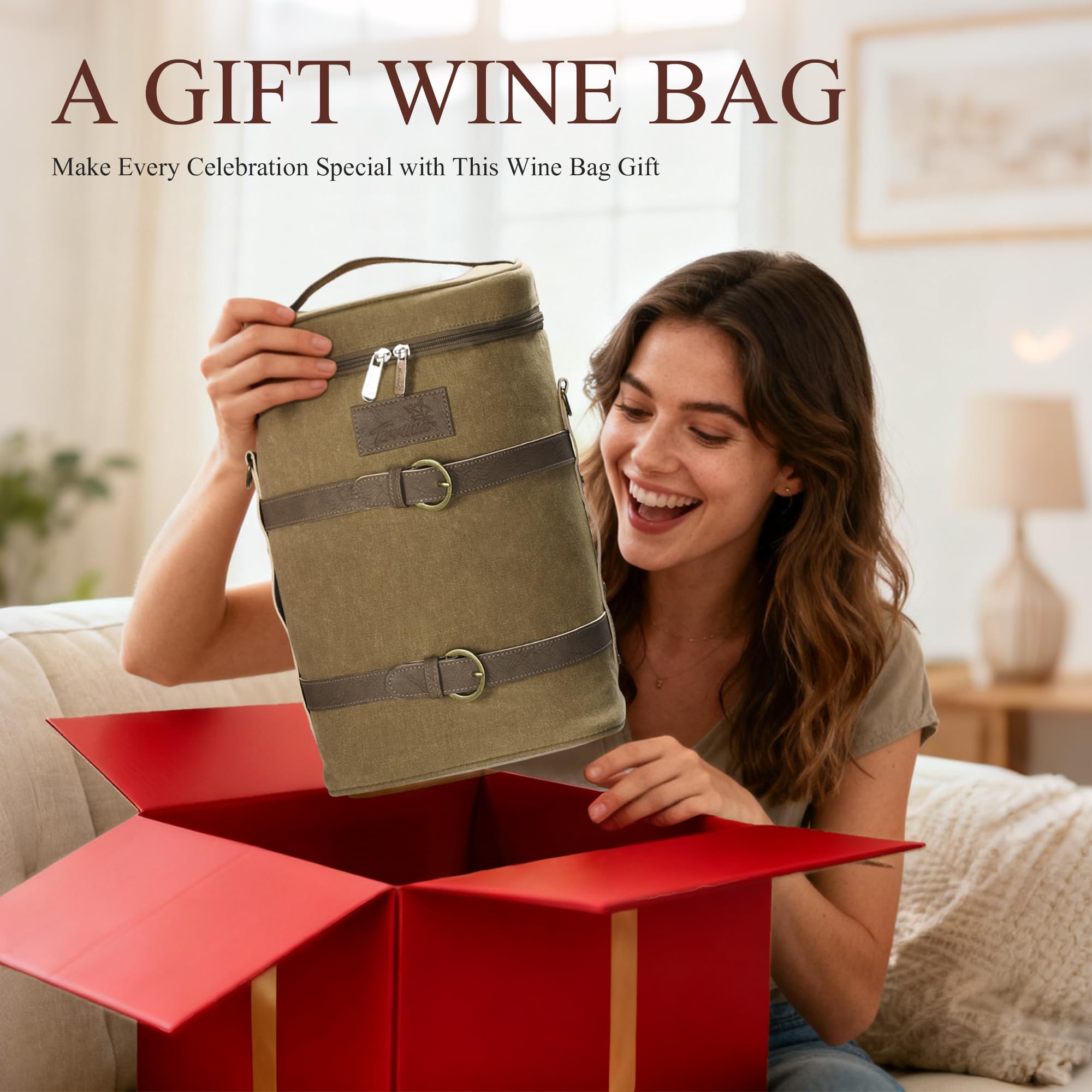 Tirrinia wine picnic bag ideal for outdoor days and beach gatherings