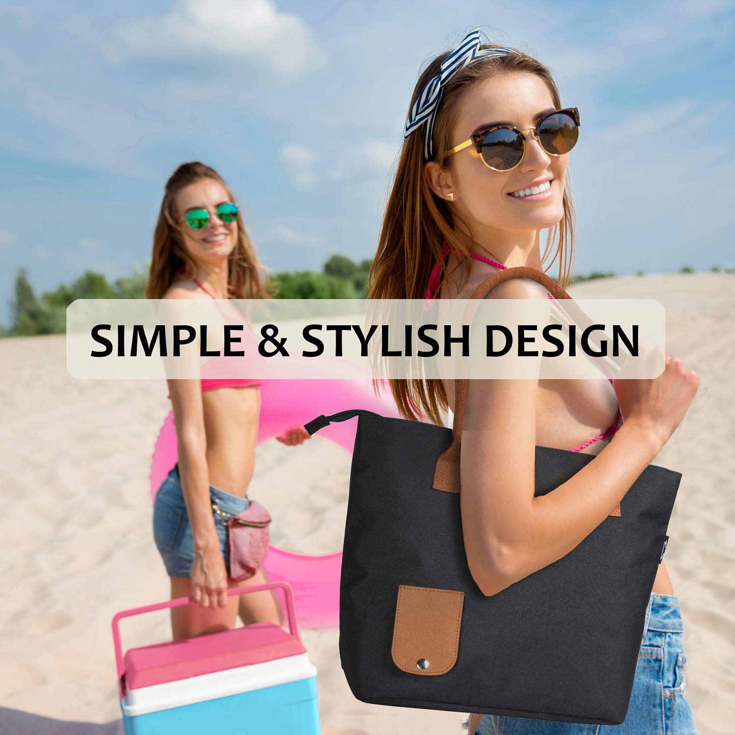 Tirrinia wine bag includes a strong handle and an extra pocket for essentials.