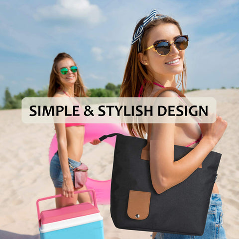 Tirrinia wine bag includes a strong handle and an extra pocket for essentials.