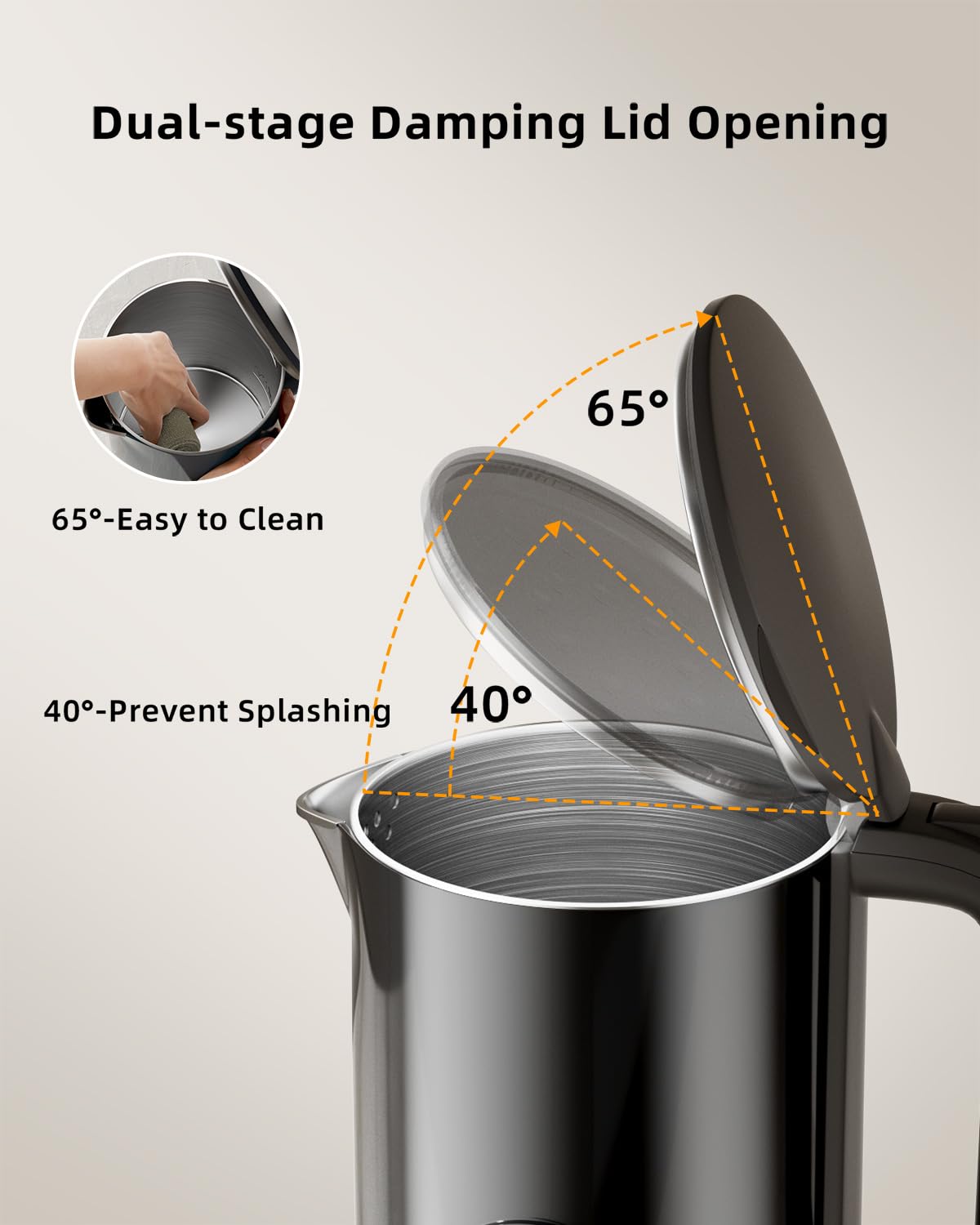 Tisanio PrecisionTemp Kettle auto shut-off and memory function.