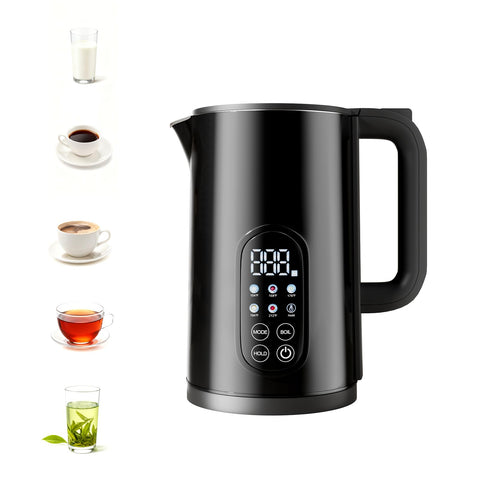 Tisanio PrecisionTemp Kettle cool-touch exterior stays safe during boiling.