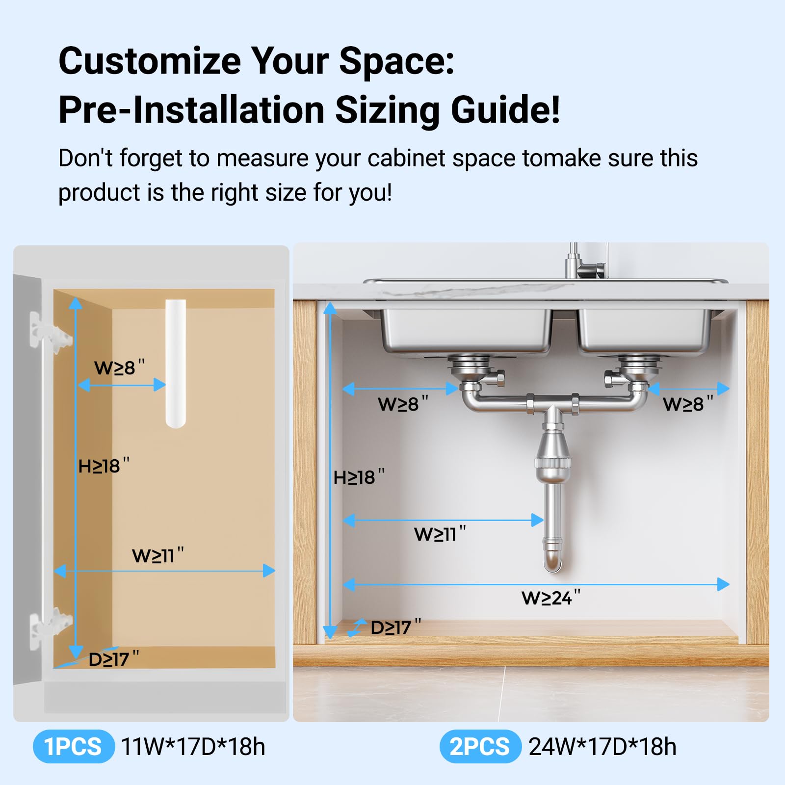 TISTAYA metal under-sink storage drawer showing sturdy construction