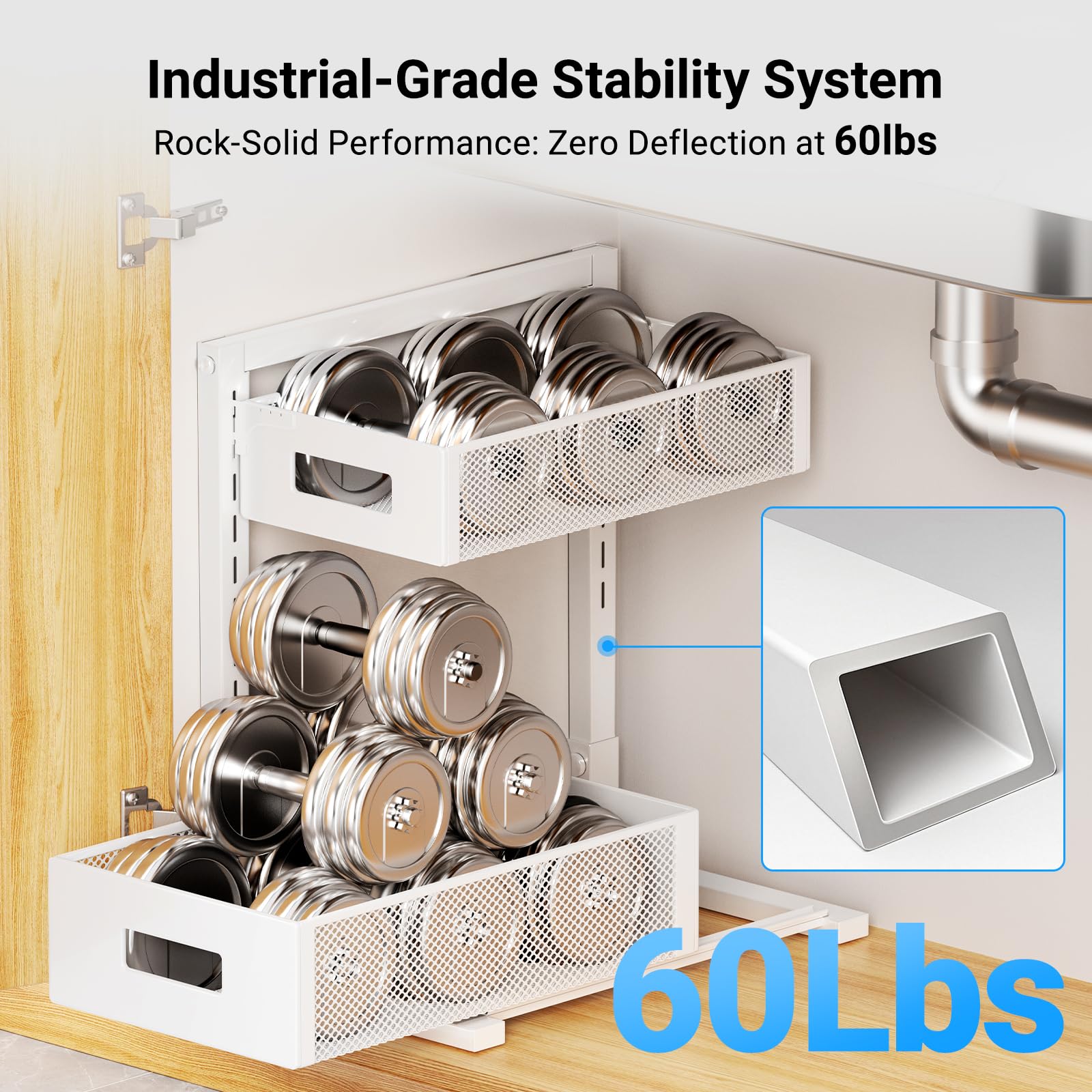 TISTAYA under-cabinet storage keeps bathroom items neatly organized