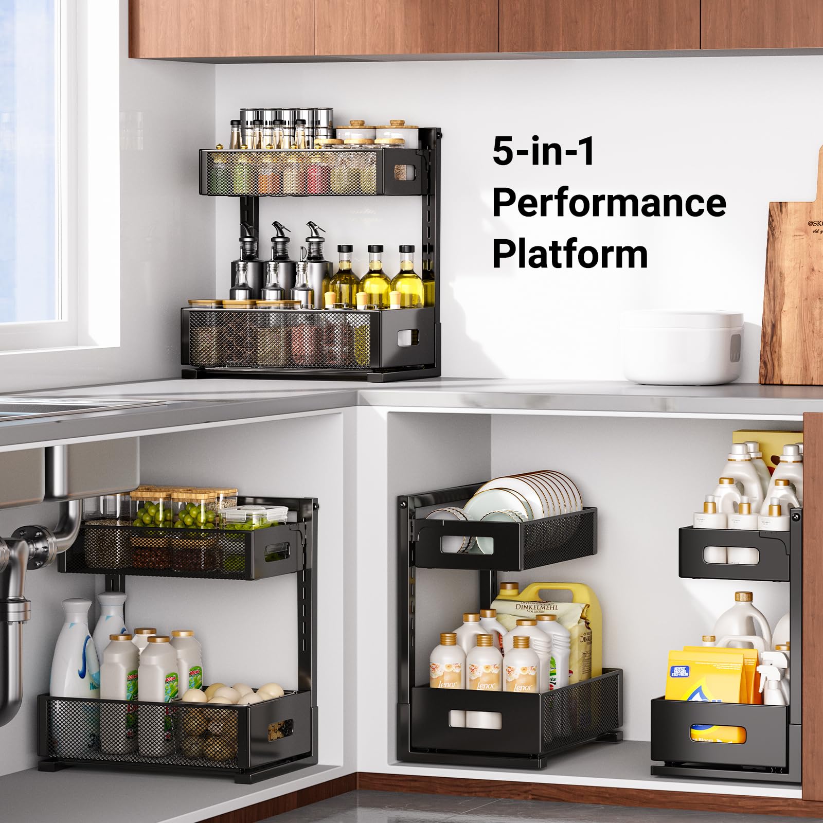 TISTAYA drawer-access highlight ensures items at bottom are reachable.