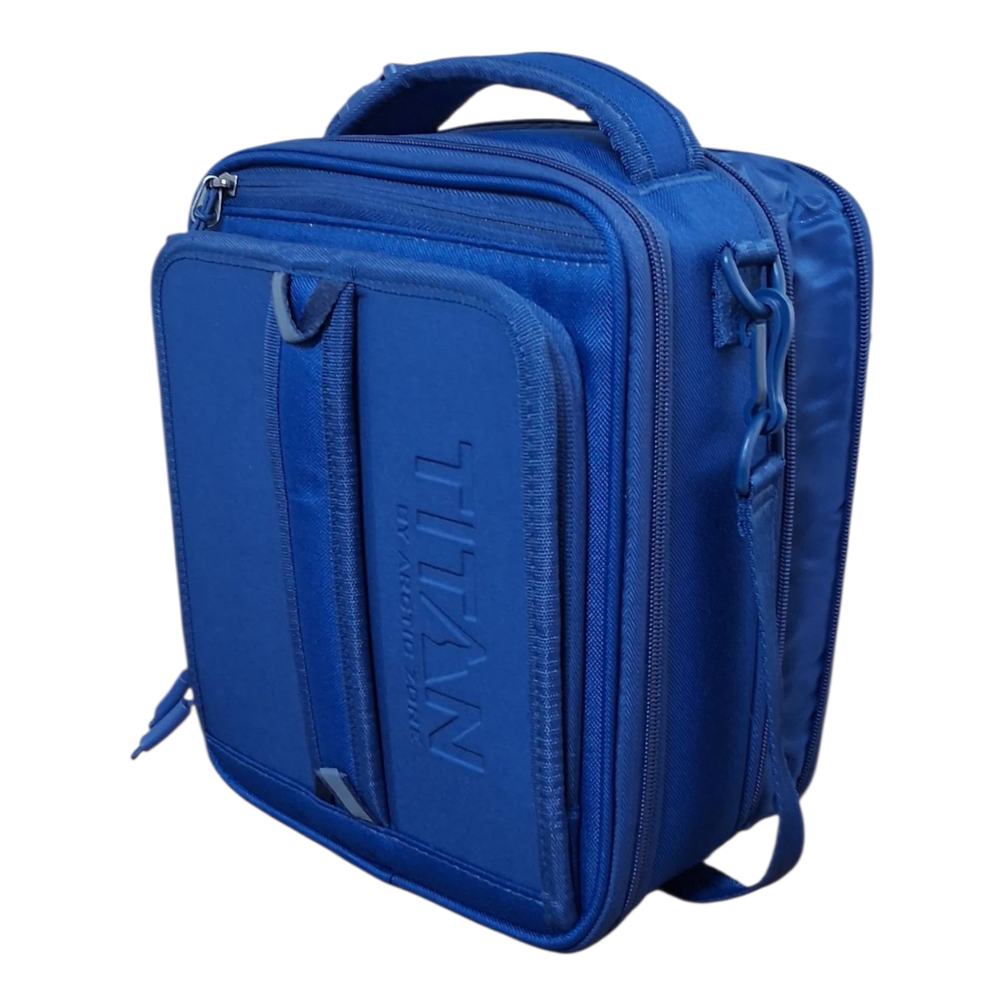 Titan by Arctic Zone expandable lunch box side view highlighting expansion for travel.