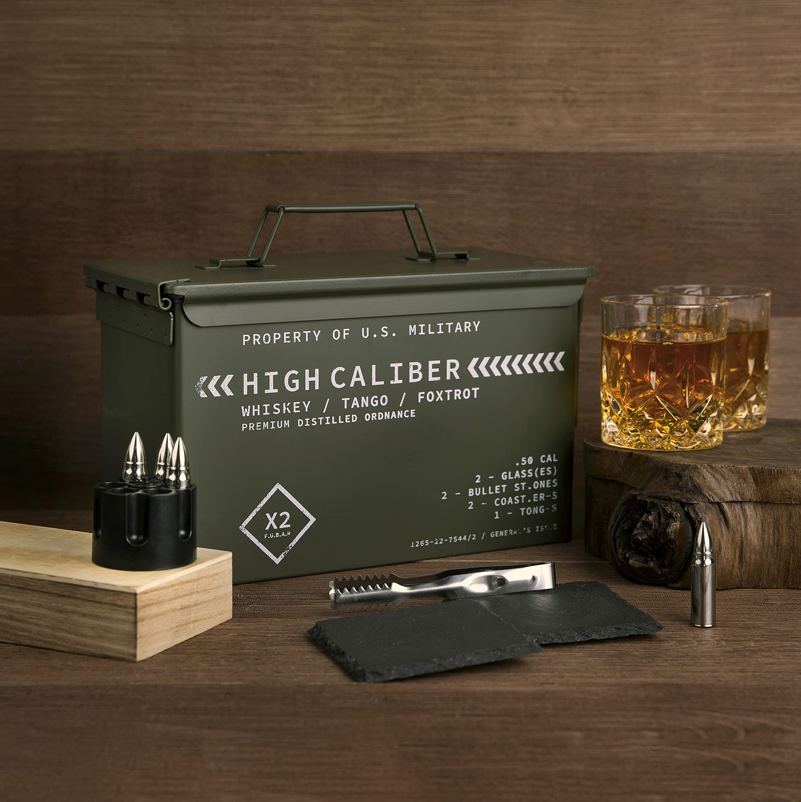 Titan LSO bullet-stone set keeps drinks cool without dilution