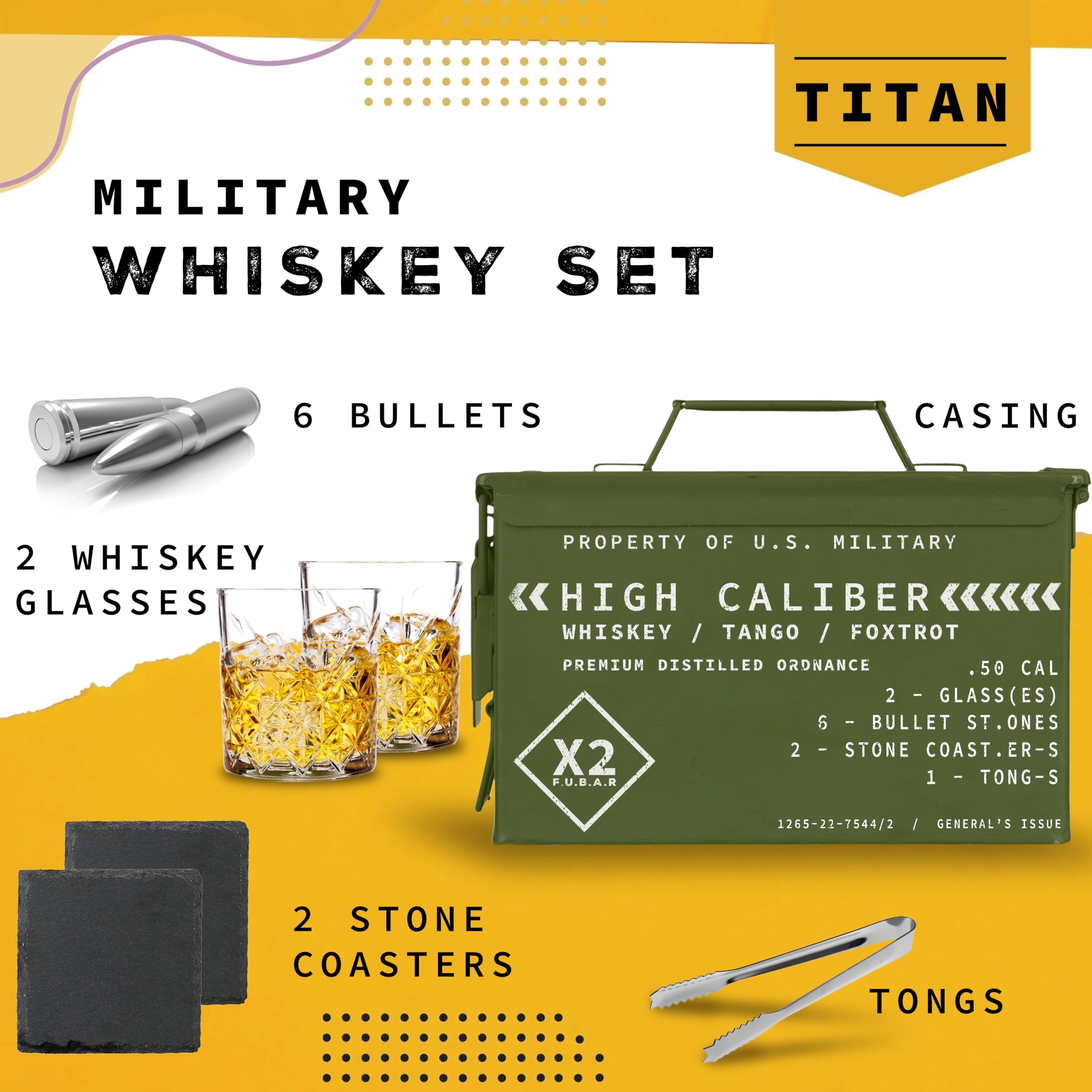 Titan LSO whiskey glasses lowball pair for smooth pours