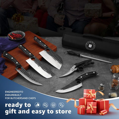 TIVOLI boning knife with ergonomic handle, precise deboning for meat prep.