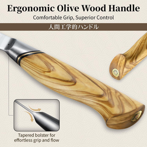 TIVOLI Damascus paring knife blade for detail work