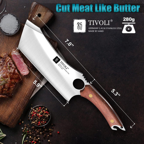 TIVOLI butcher knife in elegant gift box ideal for gifting