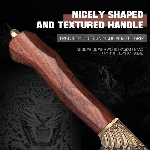TIVOLI Ulu knife full length with handle shown for one- or two-handed use.
