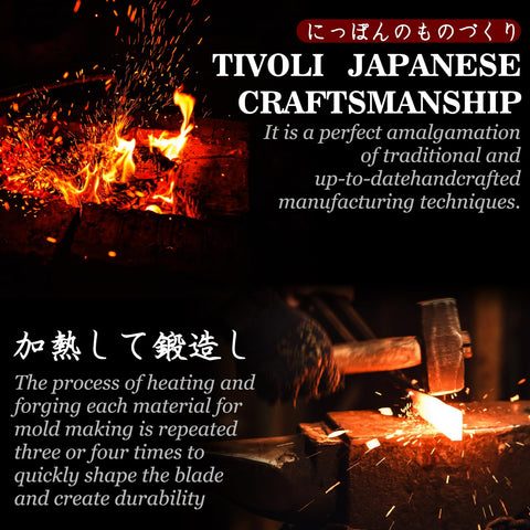 TIVOLI Ulu knife full-tang construction boosts durability for tough chopping