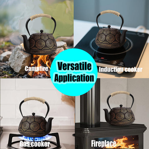 TiwisiTe teapot with firework pattern adds elegant kitchen decor